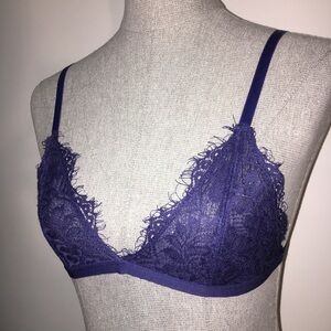 TOBI Navy Lace Bralette Medium Lacey Bra Medium